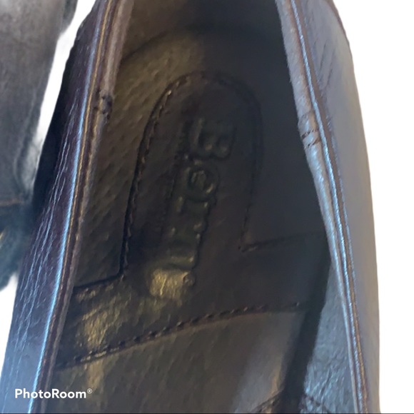 BORN Women’s Brown Leather Heeled Shoes - Picture 5 of 8